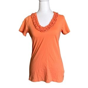 Polo Jeans Company Ralph Lauren Mfg. Cotton Orange Short Sleeve Top Size S